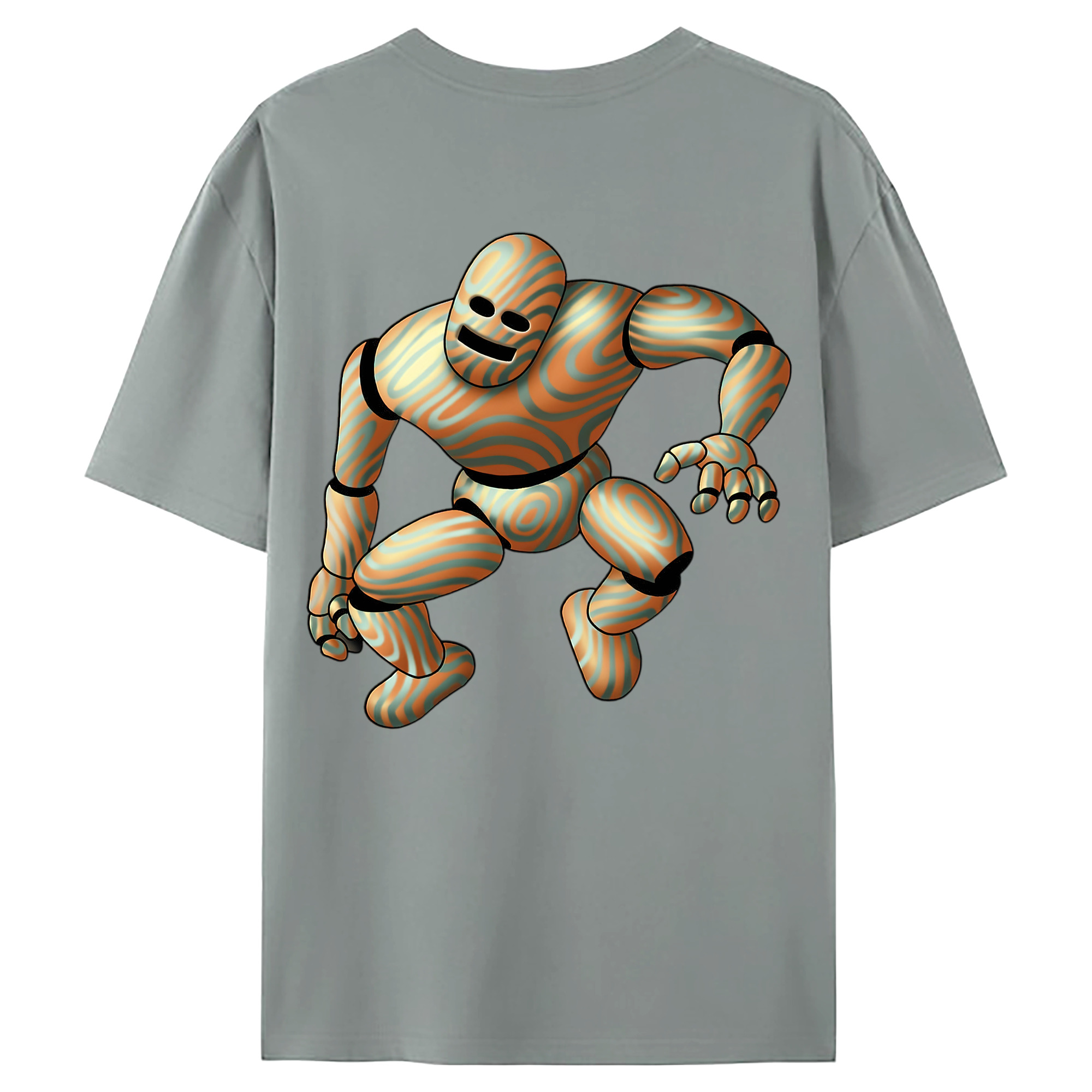（画像用） ドラゴンクエスト Doragon Kuesuto Dragon Quest 綿100％ メンズ半袖Tシャツ（バックプリント） 通気性